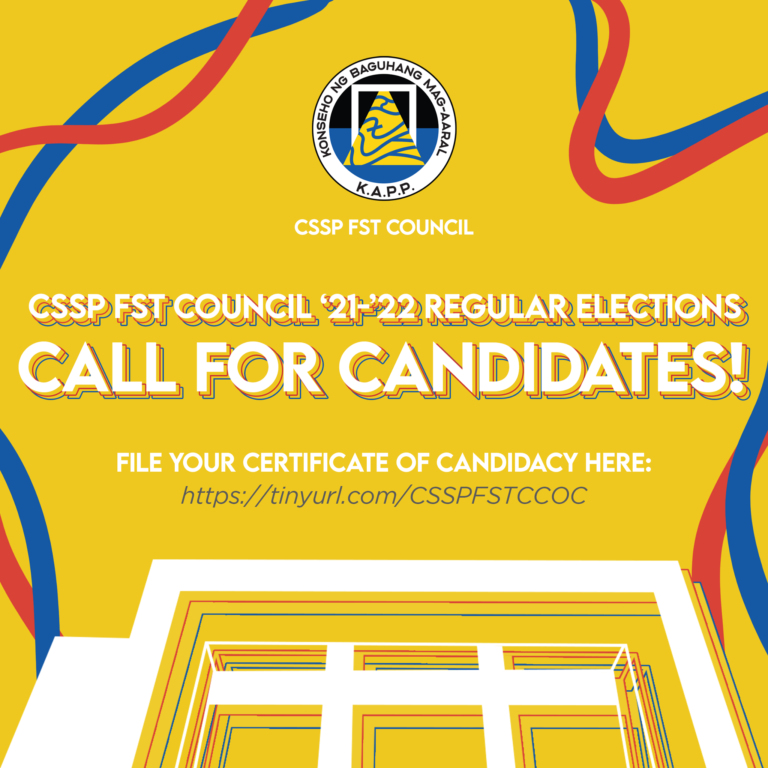 CSSP FST COUNCIL OPENS CALL FOR CANDIDATES