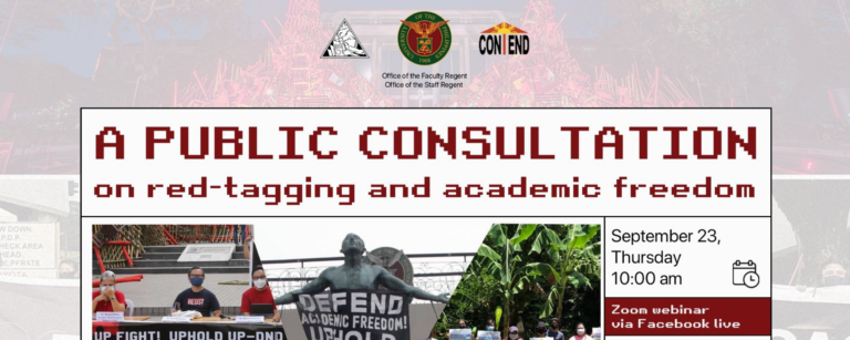 UP faculty and staff isinulong ang academic freedom, kinundena ang promosyon ng mga militar