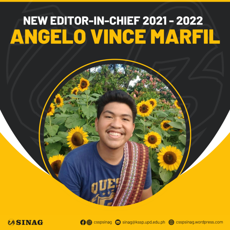 SINAG INTRODUCES NEW EDITOR-IN-CHIEF