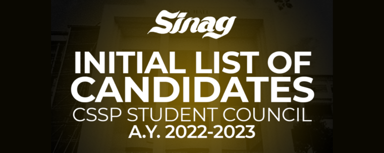 Inisyal na listahan ng mga kandidato para sa 2022 CSSP SC Elex