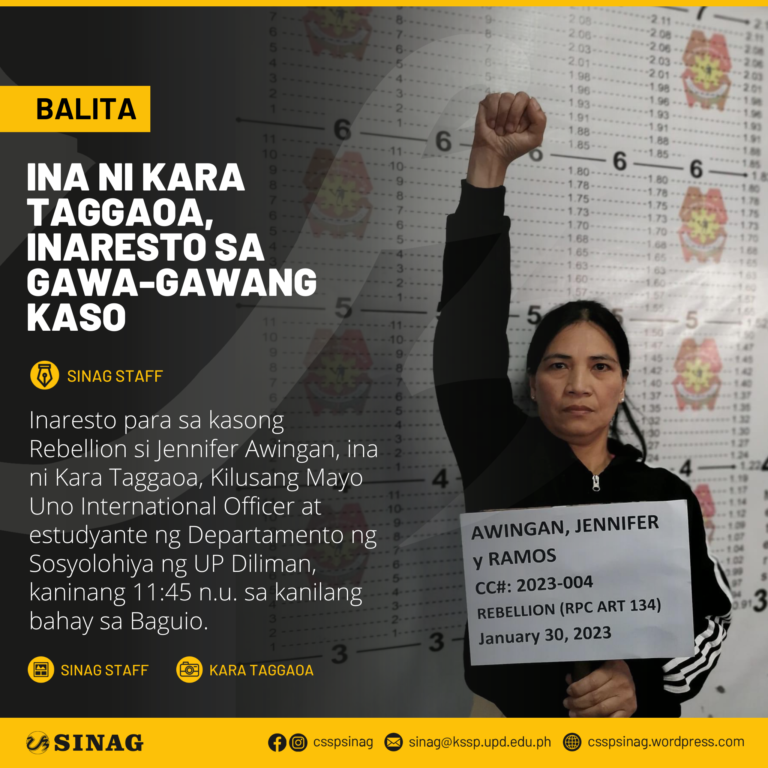 Ina ni Kara Taggaoa, inaresto sa gawa-gawang kaso