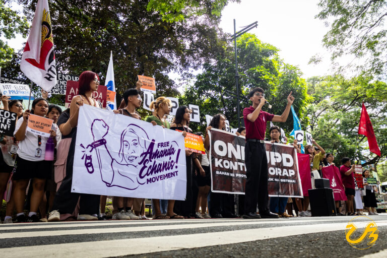 Panunupil ng estado sa mga lider-estudyante, sinagot ng protesta sa UP Diliman